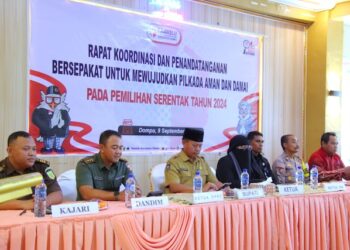 Bawaslu Laksanakan Rakor dan Penandatanganan Pilkada Damai tahun 2024