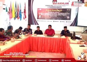 KPU Dompu Rakor Distribusi Logistik Pilkada Serentak 2024
