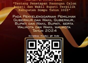 KPU Kabupaten Dompu Tetapkan dan Umumkan Bupati – Wakil Bupati Terpilih