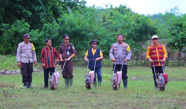 Pemkab Dompu Gelar Penanaman Jagung 1 Juta Hektar Serentak Via Zoom Meeting Secara Nasional
