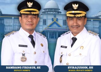 Bupati dan Wakil Bupati Dompu, Bambang Firdaus, SE – Syirajuddin, SH Dilantik Presiden Prabowo
