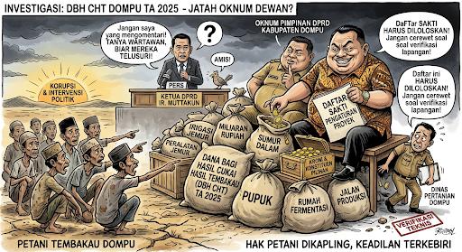 Diduga Oknum Pimpinan DPRD Terlibat Pengaturan DBHCHT di Dinas Pertanian Perkebunan Dompu