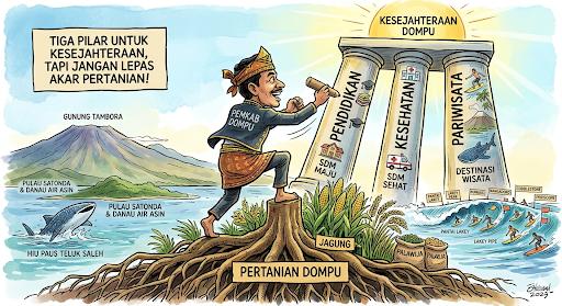 Tiga Pilar Menuju Kesejahteraan Masyarakat Dompu