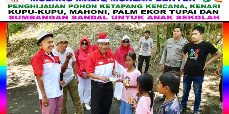 JMSI dan INTI NTB Tanam Pohon serta Gelar Aksi Sosial di Kawasan Adat Mualan Benyer